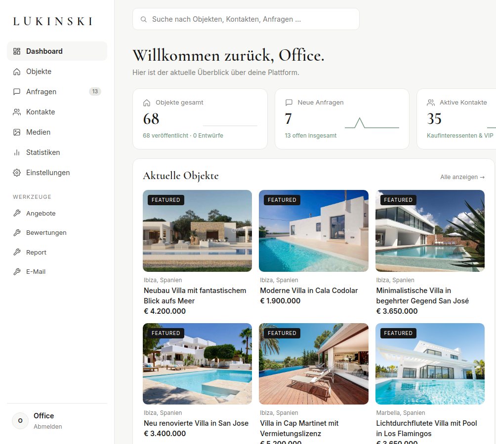 Dashboard partner di Lukinski